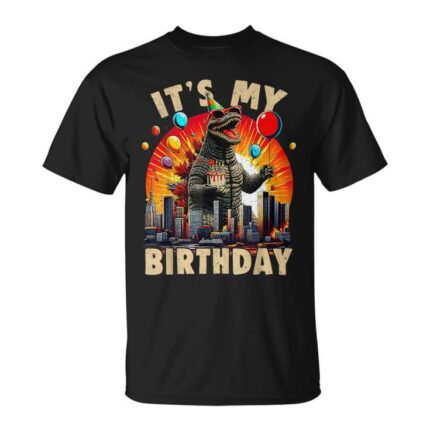 It's My Birthday Kaiju Birthday Party Japan Monster T-Shirt